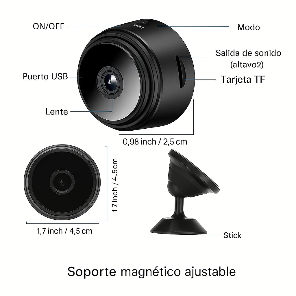 MINI CAMARA ESPIA 4K