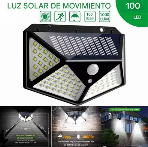 Lampara solar Con Sensor De Movimiento